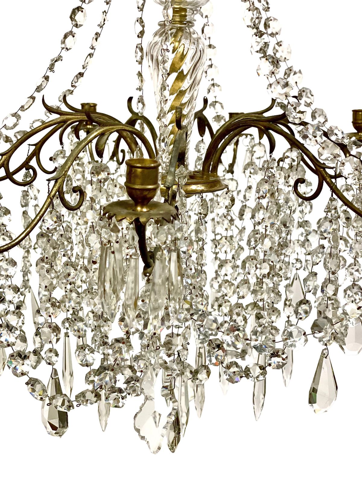 19th Century French Louis XV Crystal Chandelier photo furniture