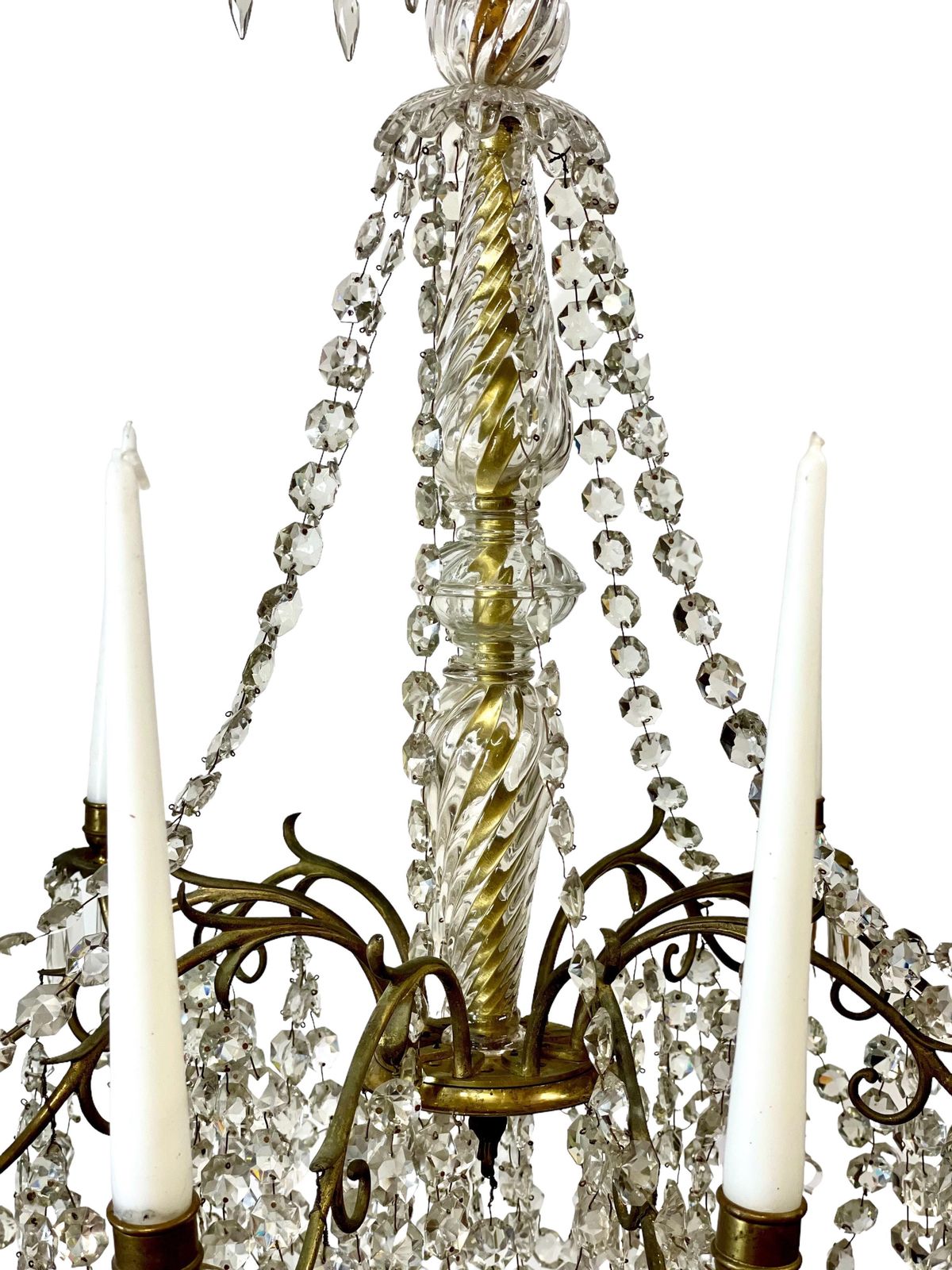 19th Century French Louis XV Crystal Chandelier photo Lighting