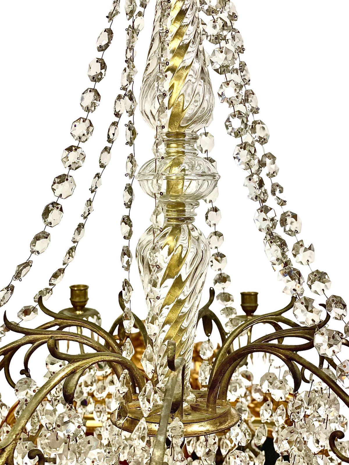19th Century French Louis XV Crystal Chandelier photo vinterior