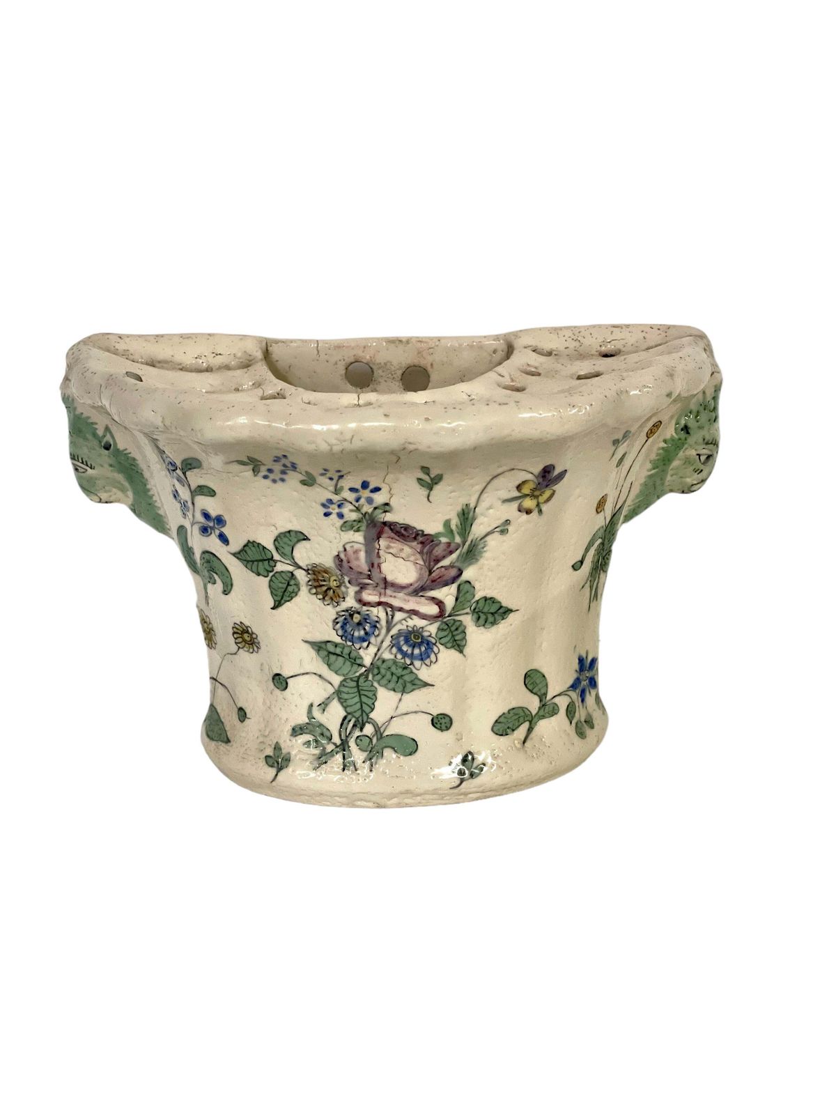 Pair Of 18th Century Terracotta 'Bouquetières', Or Flower Vases photo 1160.0