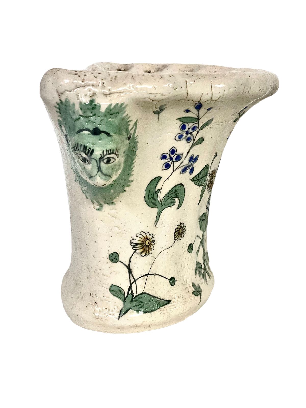 Pair Of 18th Century Terracotta 'Bouquetières', Or Flower Vases photo vintage