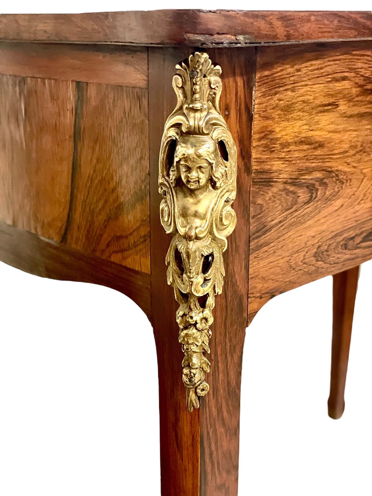 1750s Gilt Bronze Mounted Writing Lady Desk, By Adrien Delorme photo vinterior