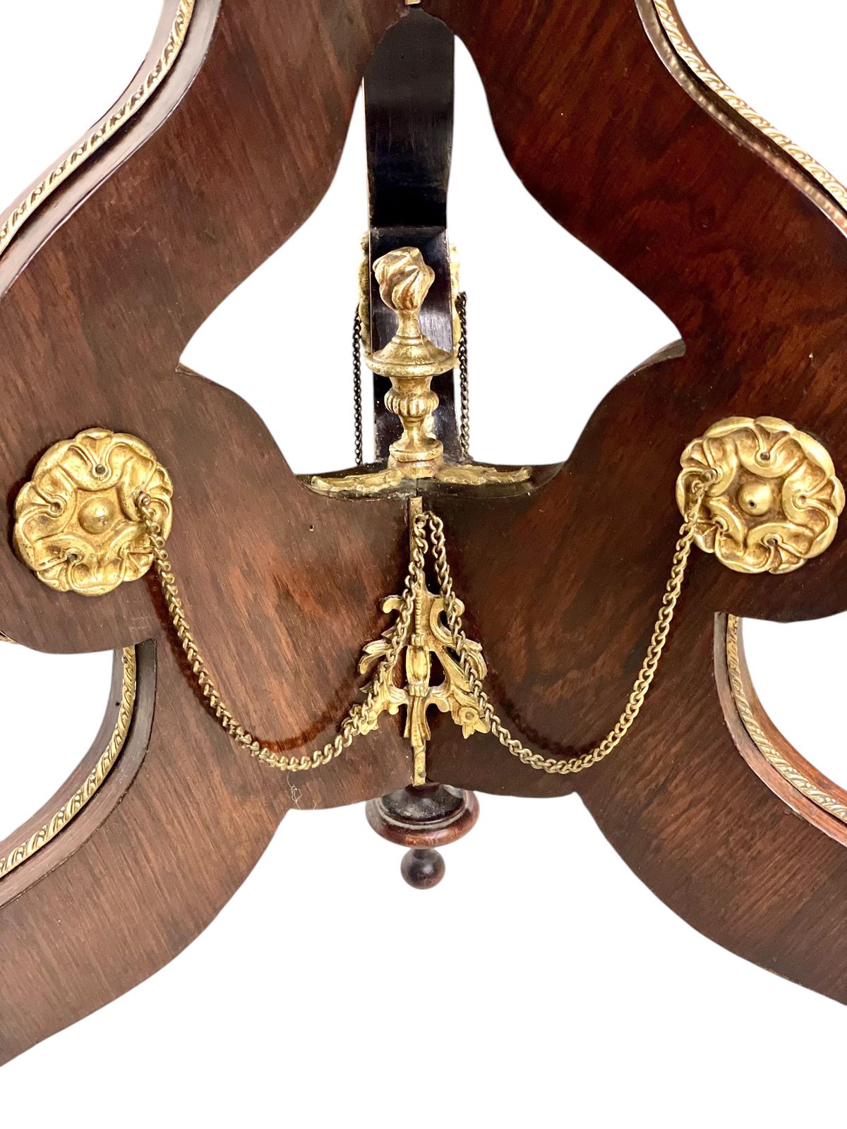 Napoléon III Period Marquetry Table With Gilded Brass Ornaments photo furniture