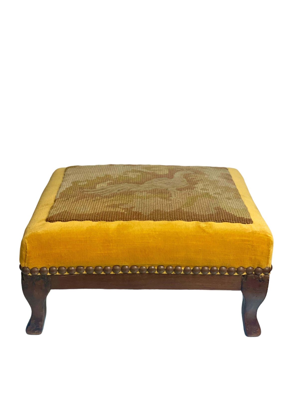 1860s French Fireside Chair And Matching Footstool photo buy