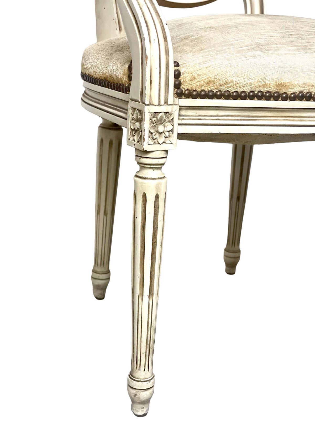 19th Century Pair Of French Louis XVI Style Cabriolet Armchairs photo Furniture