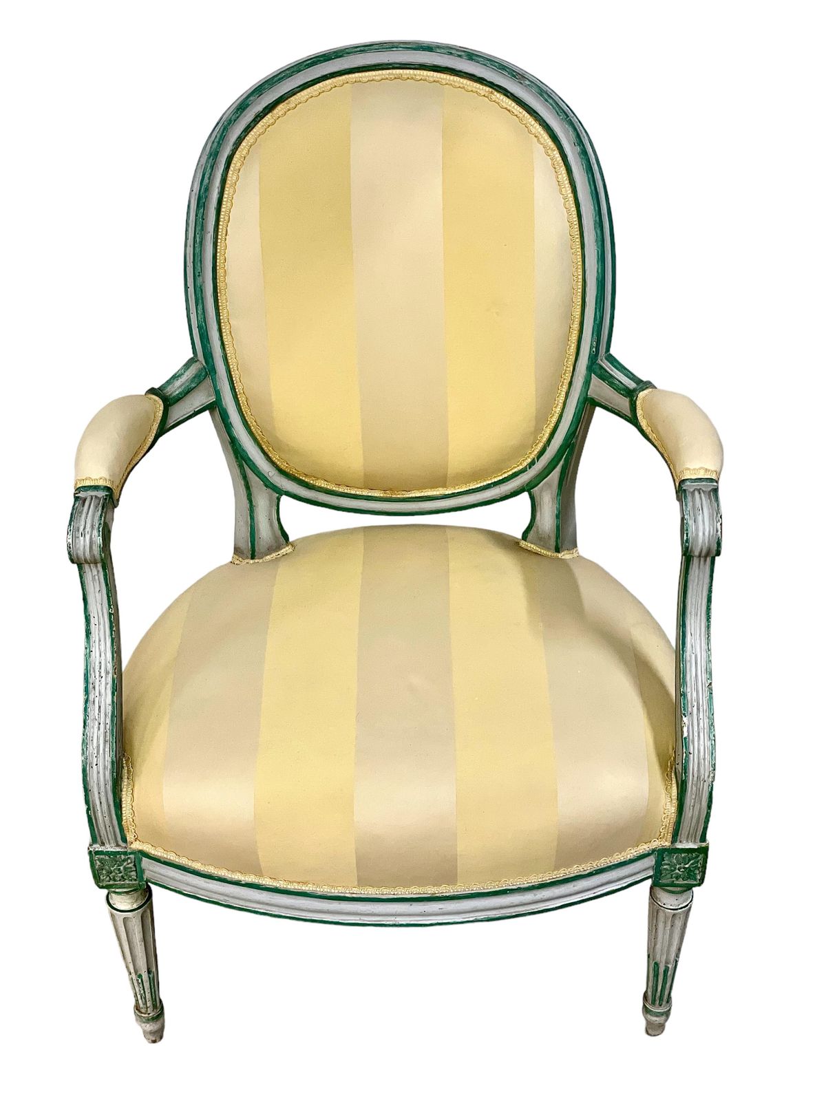 photo for sale Pair Of Louis XVI Medaillon Armchairs, 18th Century