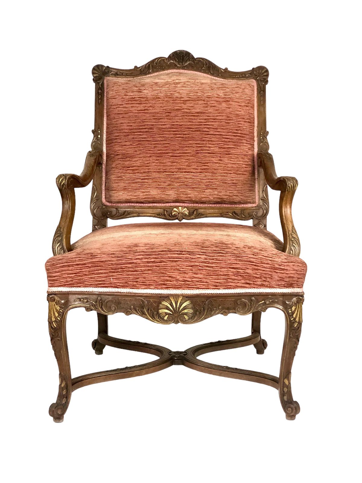 19th Century Pair Of Walnut Regency Chairs Called “Fauteuils à La Reine” photo furniture