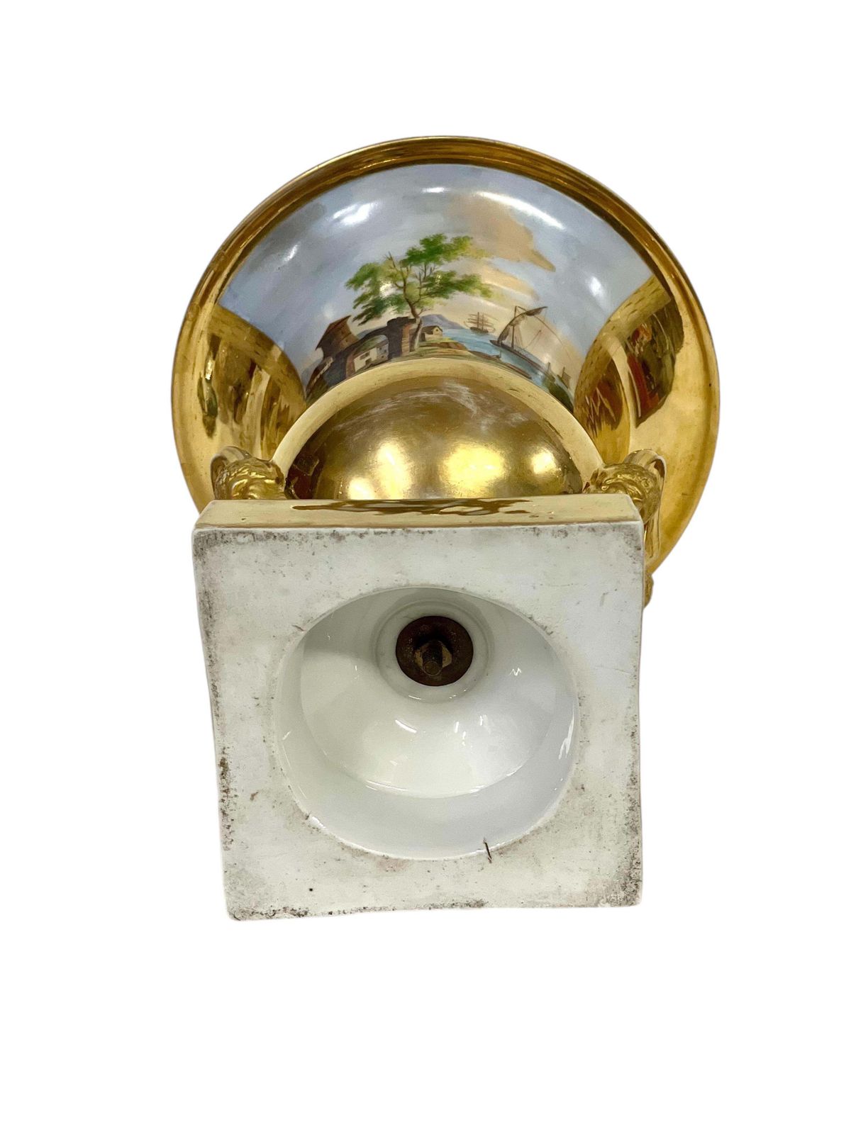 photo furniture Large Gilt Porcelaine De Paris Medici Vase