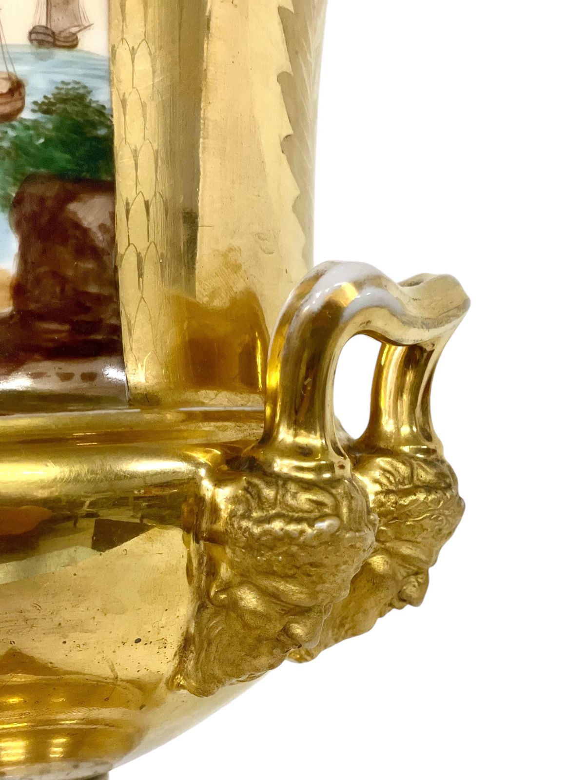 Home Decor Large Gilt Porcelaine De Paris Medici Vase photo