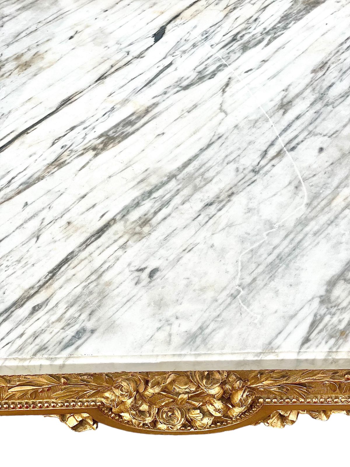 18th Century Opulent And Large Louis XVI Period Giltwood Console Table photo vinterior