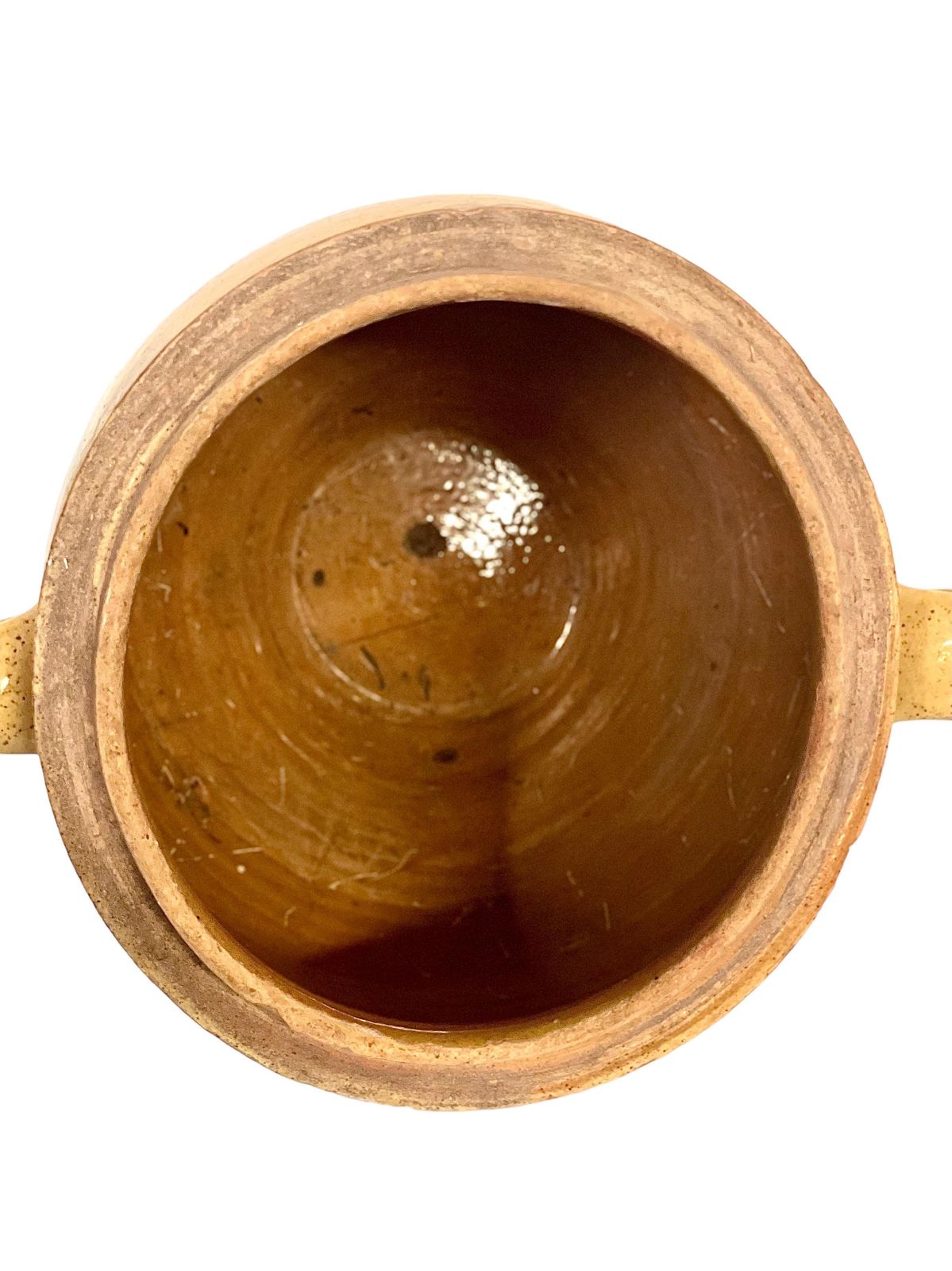 19th C. French Yellow Terracotta Confit Pot photo 309.0