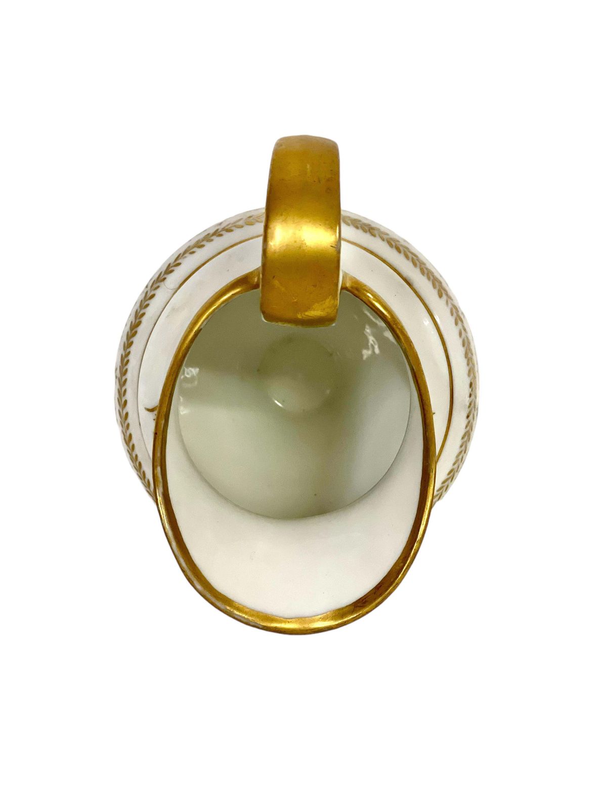 Home Decor 19th Century Set Of Old Paris Porcelain Wash Jug And Basin With Gilt Decoration photo