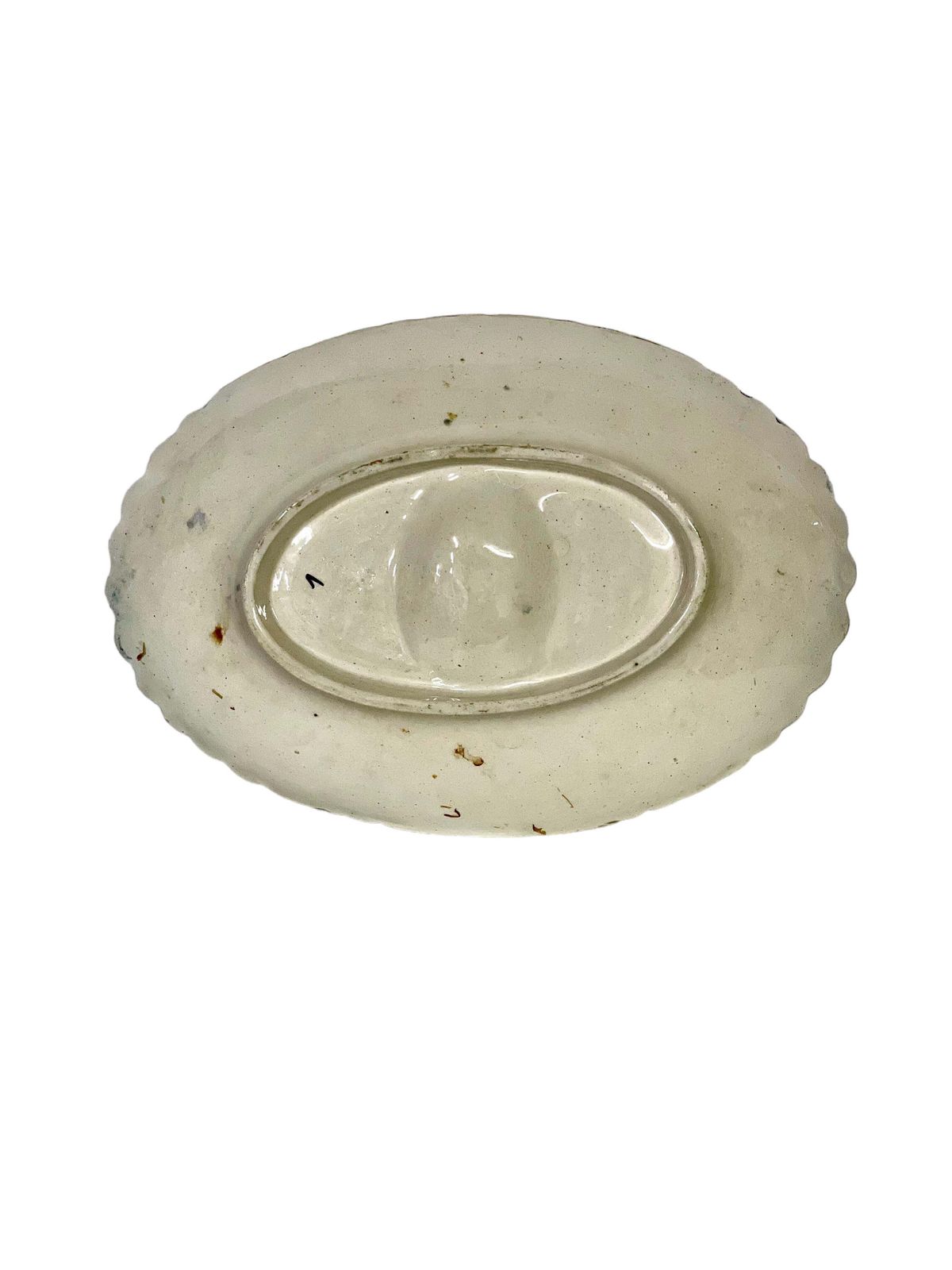 19th Century Large Majolica Asparagus Serving Platter photo vinterior