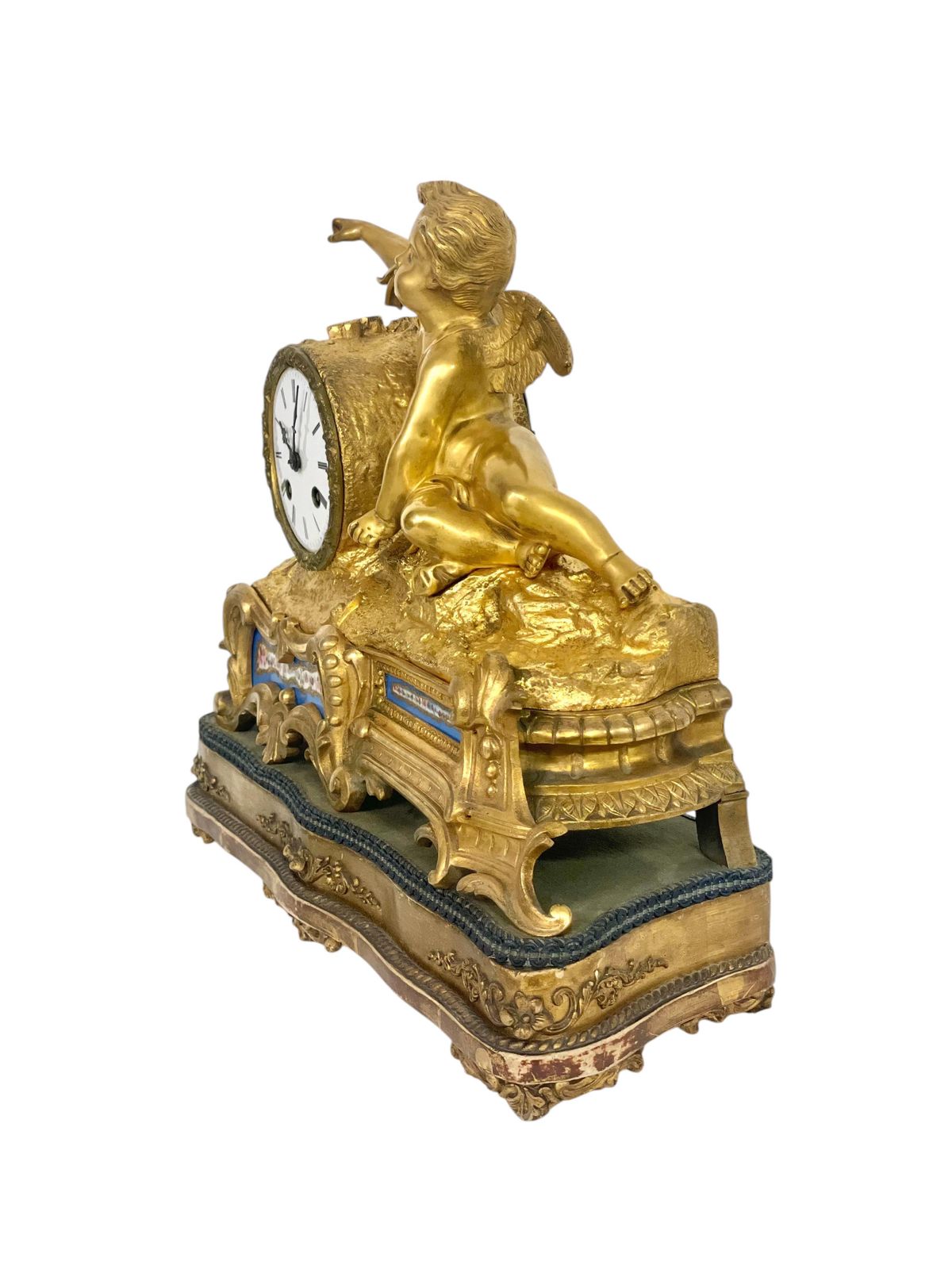 19th Century Gilt Bronze And Porcelain Clock By "Miroy Frères" photo buy
