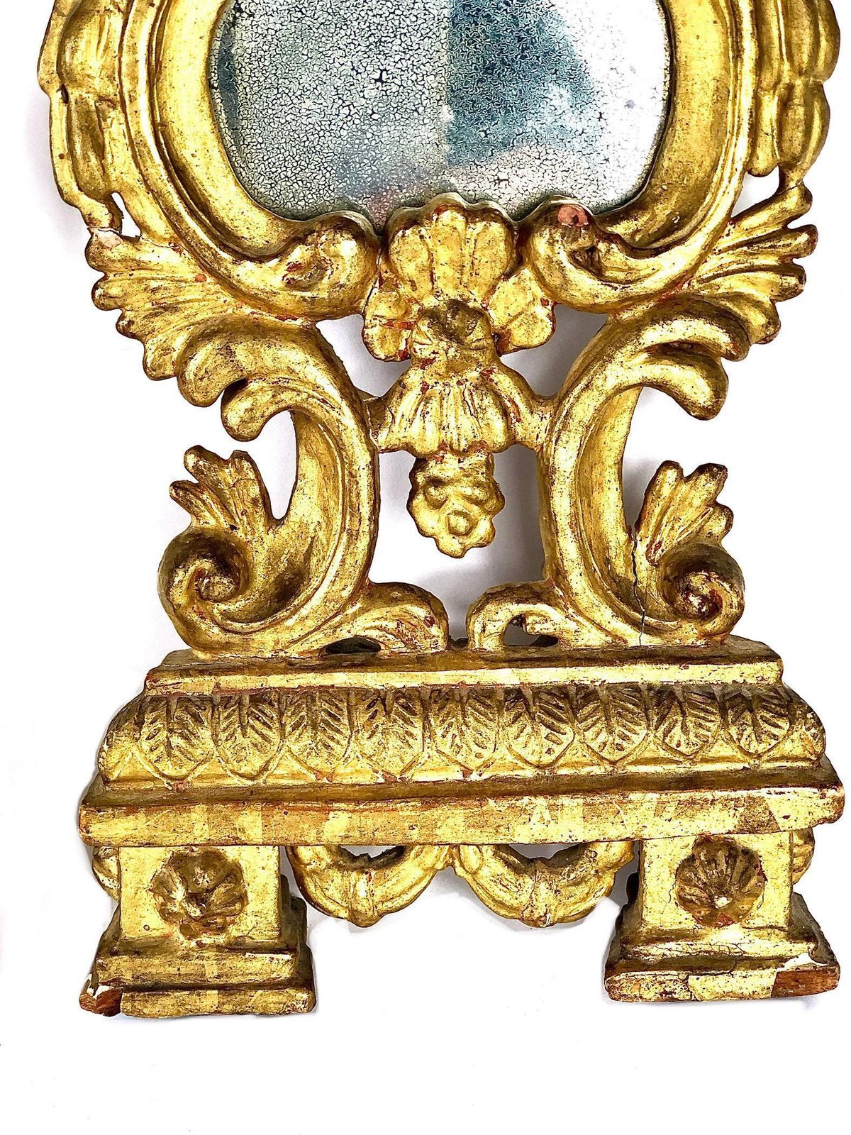 18th Century Pair Of Petite Giltwood Mirrors photo furniture