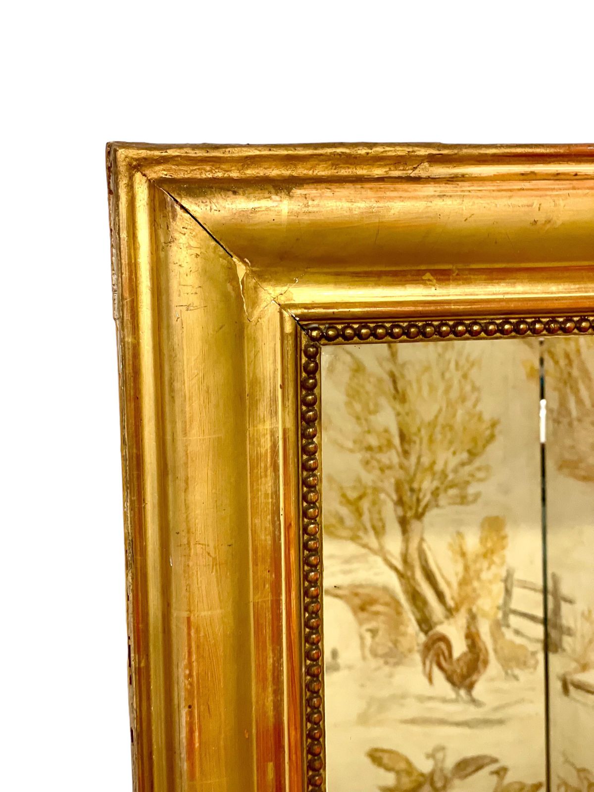 19th Century French Neoclassical Giltwood Trumeau Mirror photo 2860.0