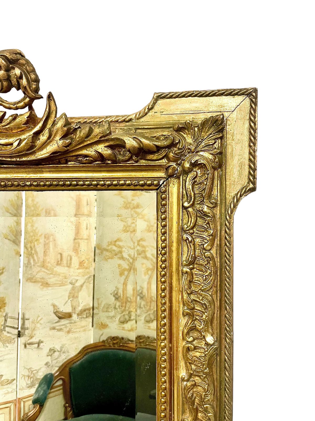 Louis XVI Style Giltwood Mantle Mirror photo Home Decor
