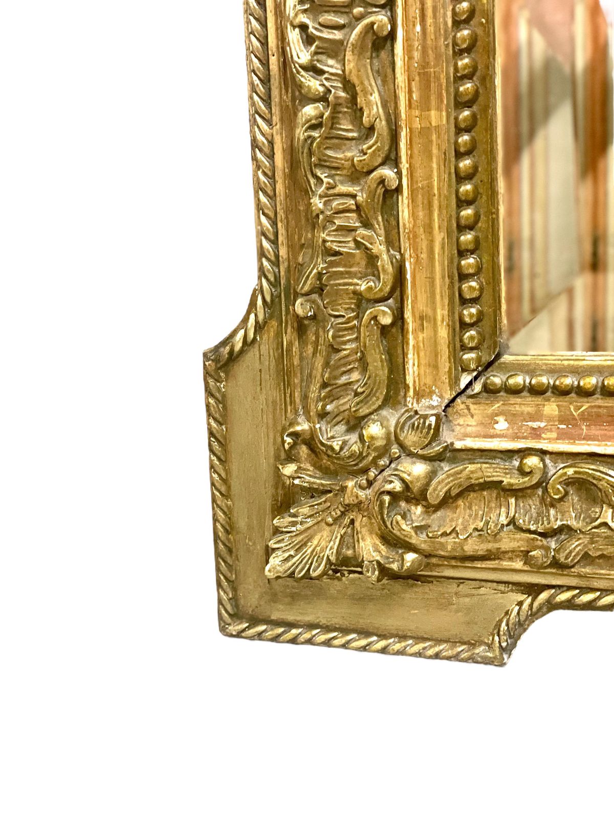 Louis XVI Style Giltwood Mantle Mirror photo vinterior