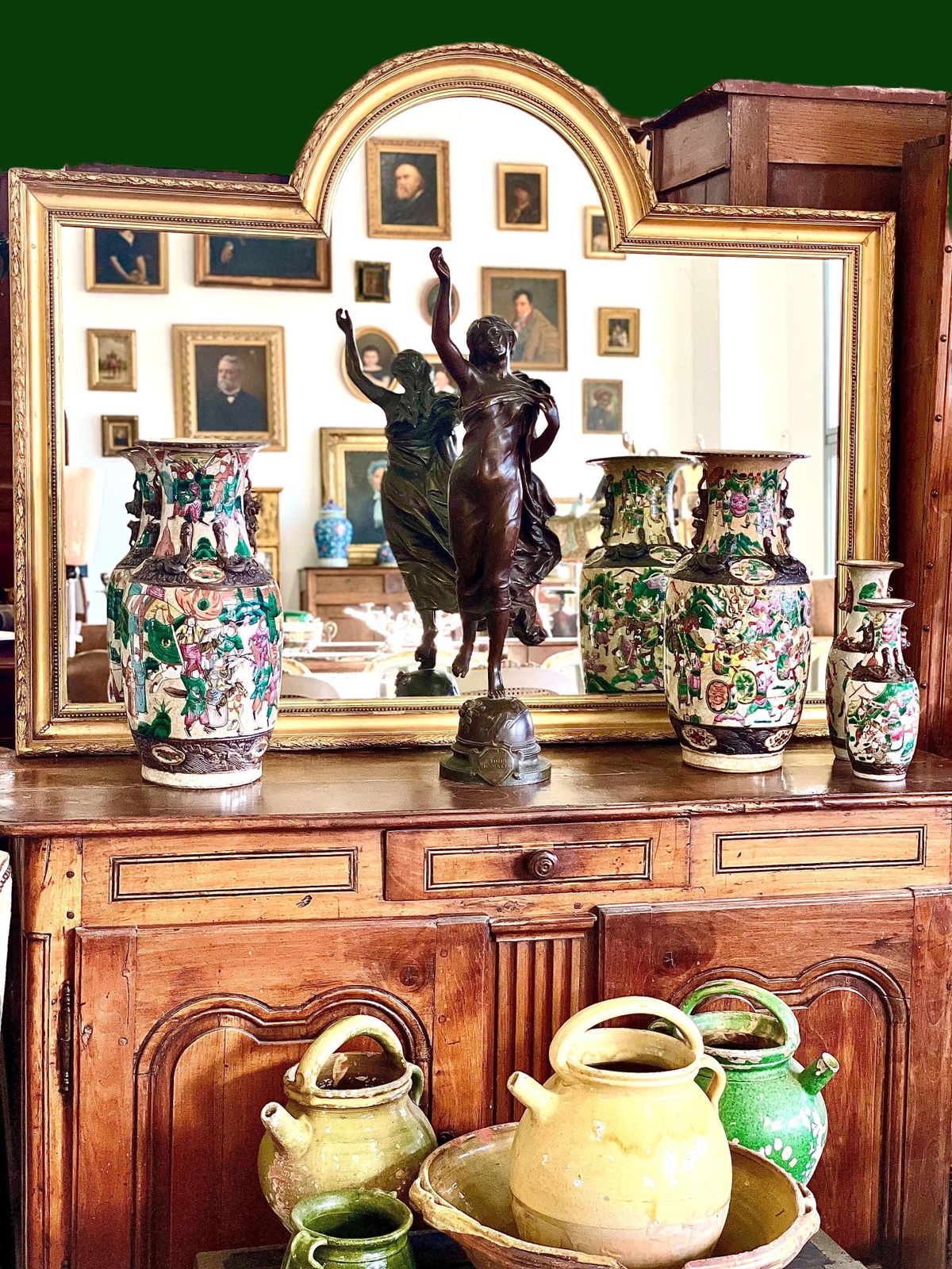 19th Century Large Mantel Mirror photo 1006.0