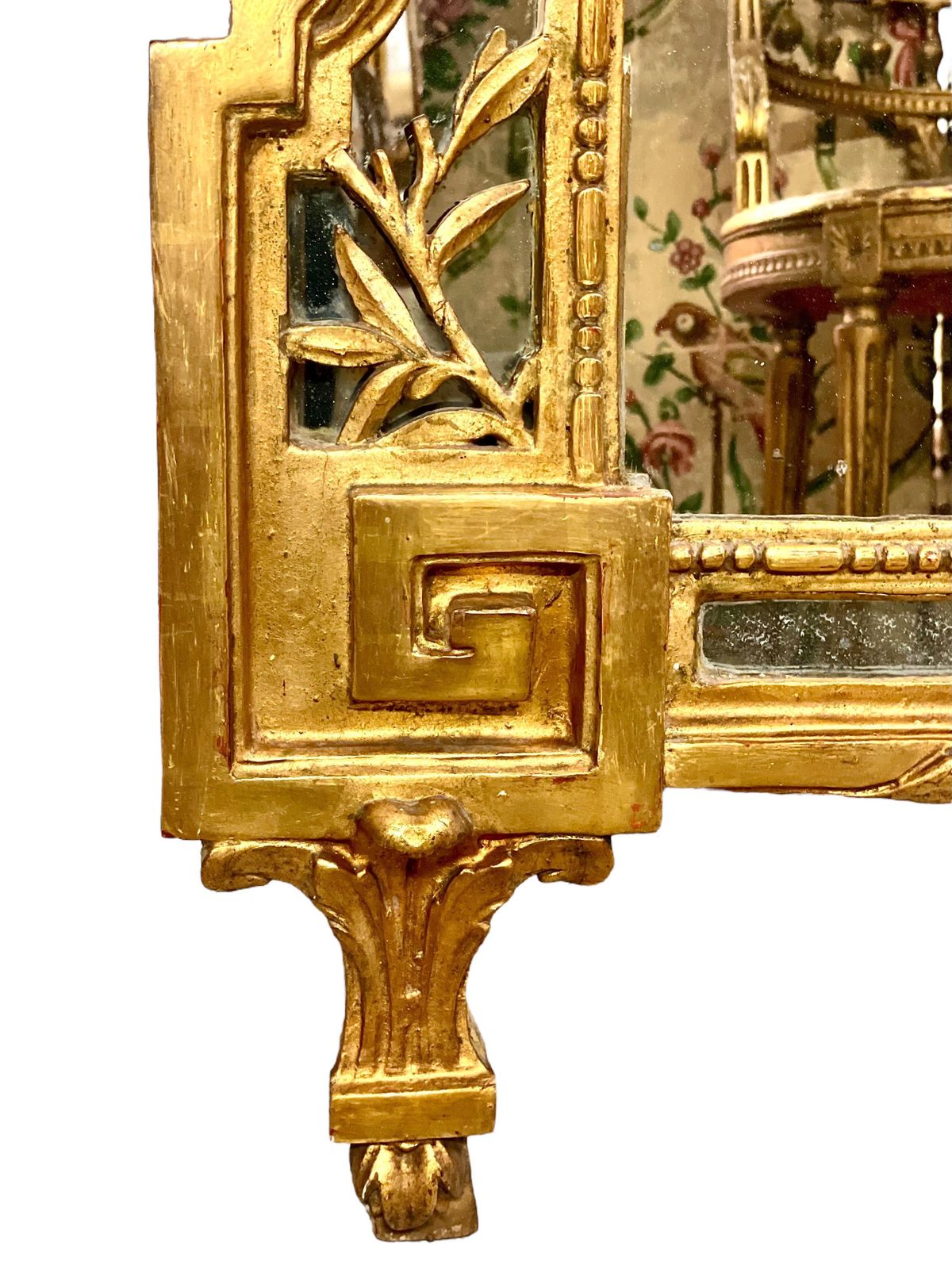 18th Century Louis XVI Period Giltwood Pareclose Mirror photo buy