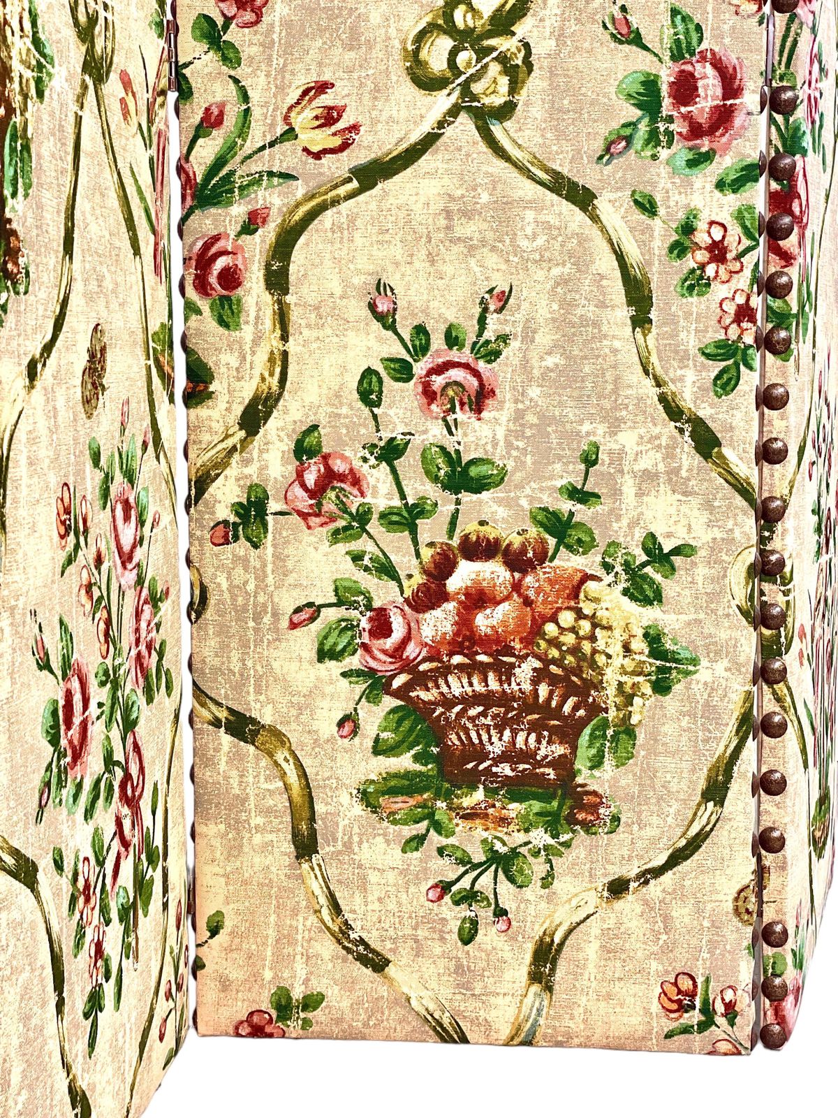 French Vintage Screen Divider With Three Panels photo Home Decor