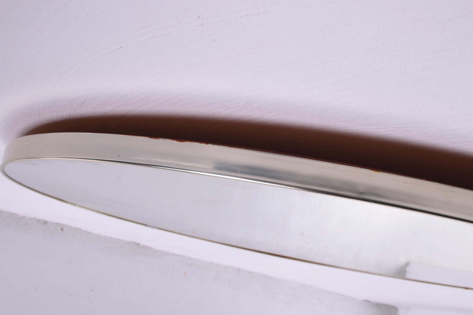 Vintage Large Wall Mirror With Gold Colored Edge, 1960s photo 329.0