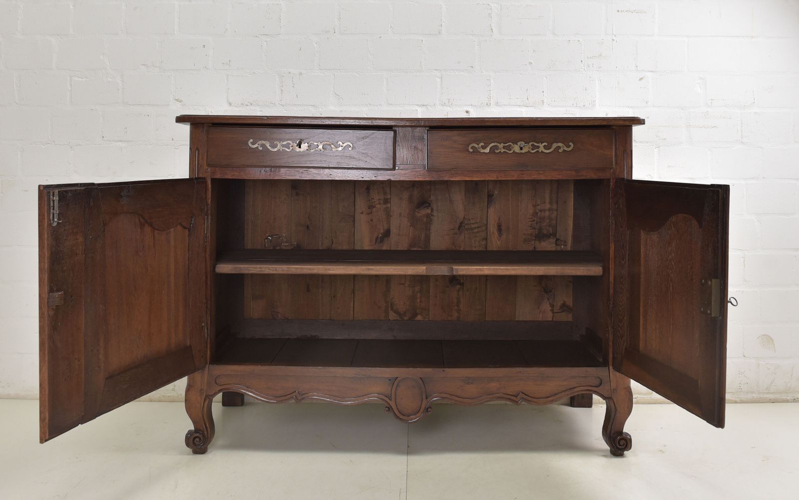 Antique! Restored Louis XV Rococo Sideboard Circa 1780, Oak Cabinet, Chest Of Drawers photo for sale