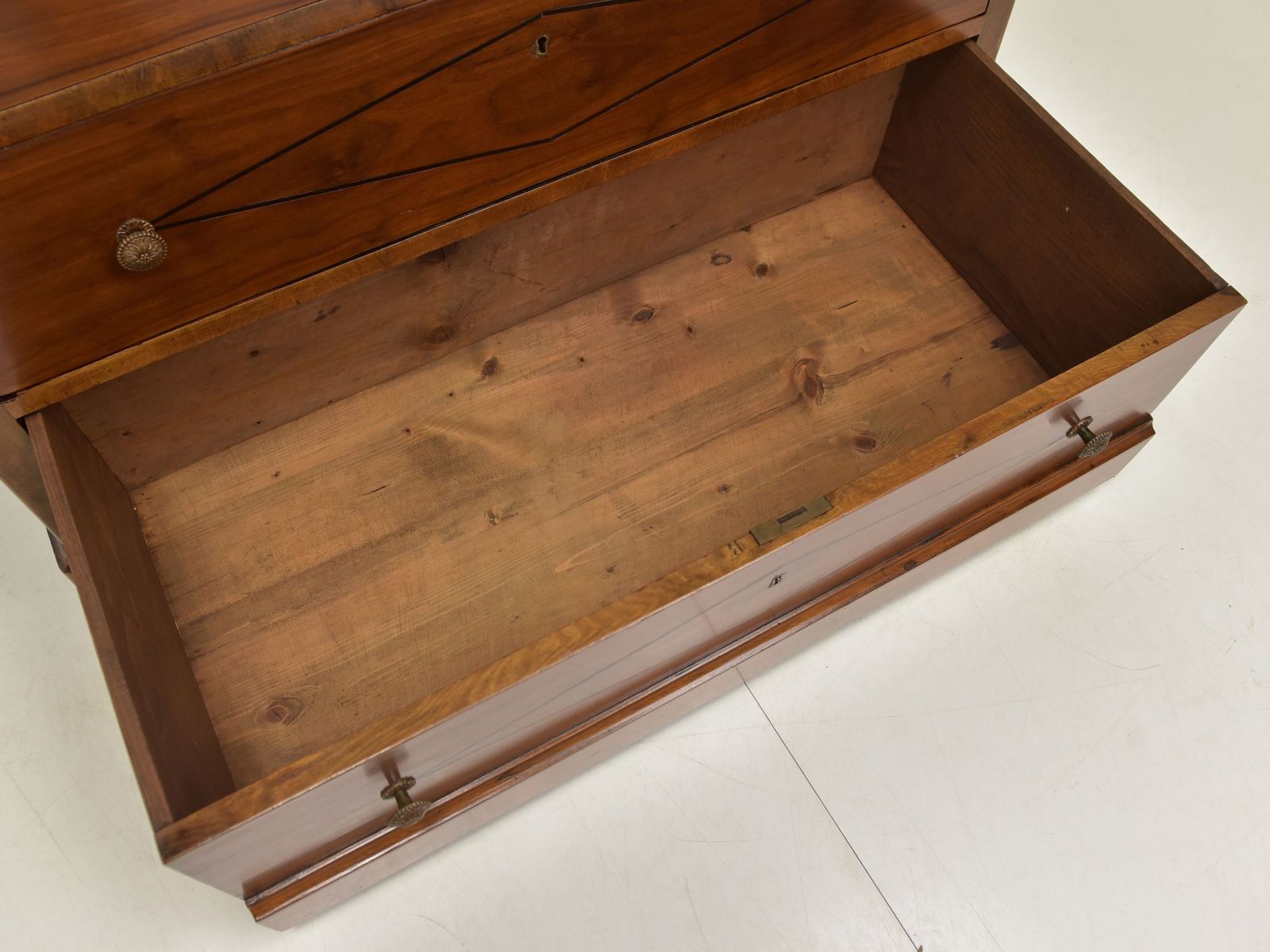 Antique! Chest Of Drawers Restored Mahogany Biedermeier Circa 1850 photo vinterior