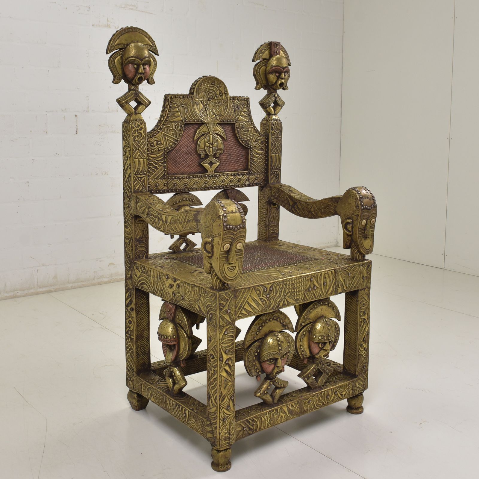 Original Chief's Seating Group Africa Cameroon Gabon Throne Group Royal 1966 photo for sale