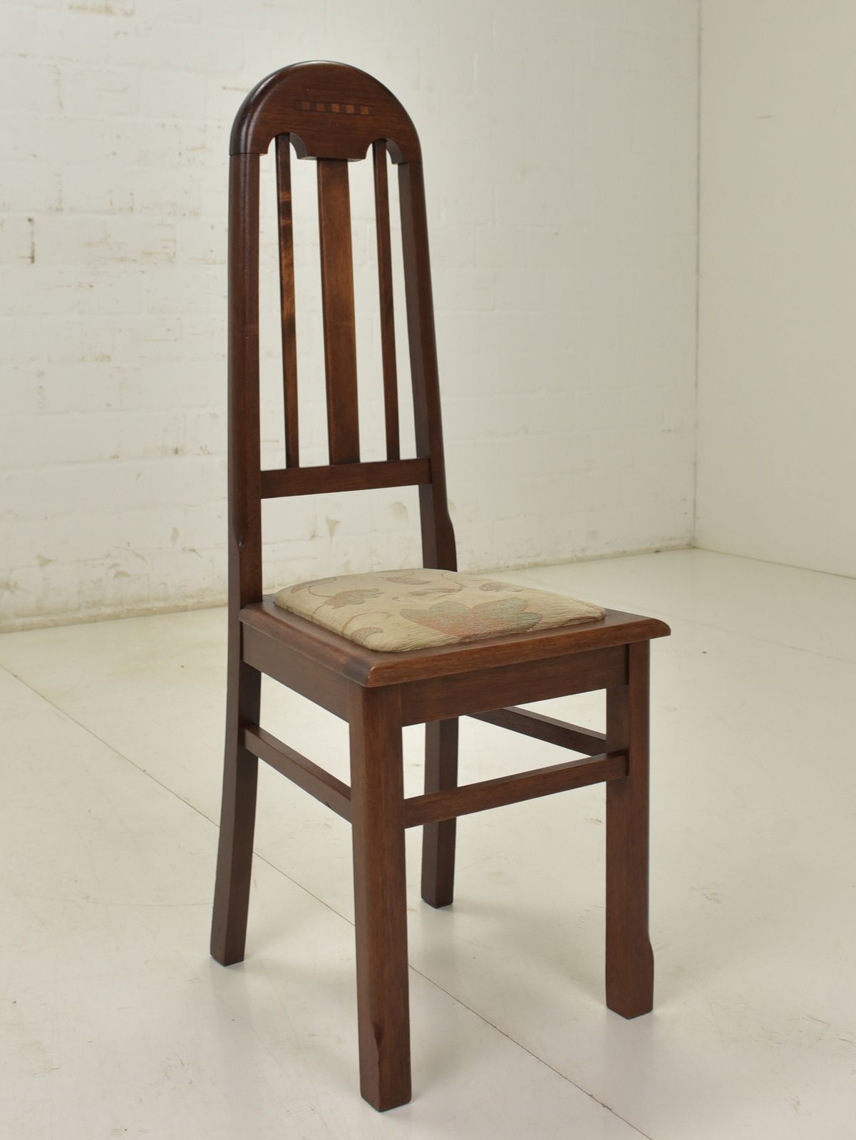 Antique! Set Of 6 Restored Solid Mahogany Art Deco Chairs, Circa 1930 photo vintage