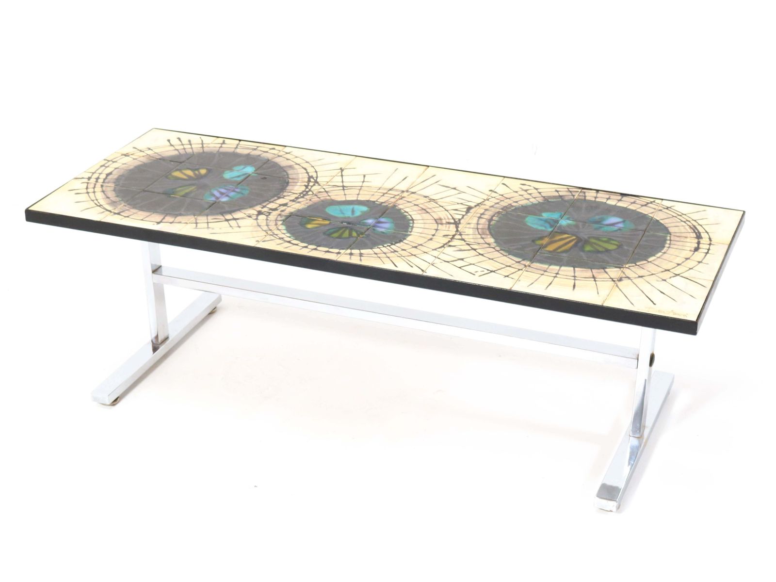 Belgium Mid Century Modern Ceramic Coffee Table By Juliette Belarti, 1960s photo Furniture