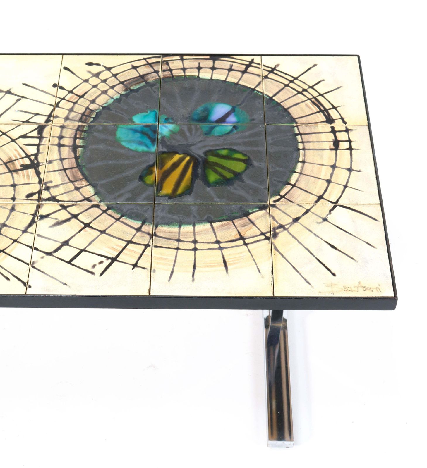 Belgium Mid Century Modern Ceramic Coffee Table By Juliette Belarti, 1960s photo 834.0