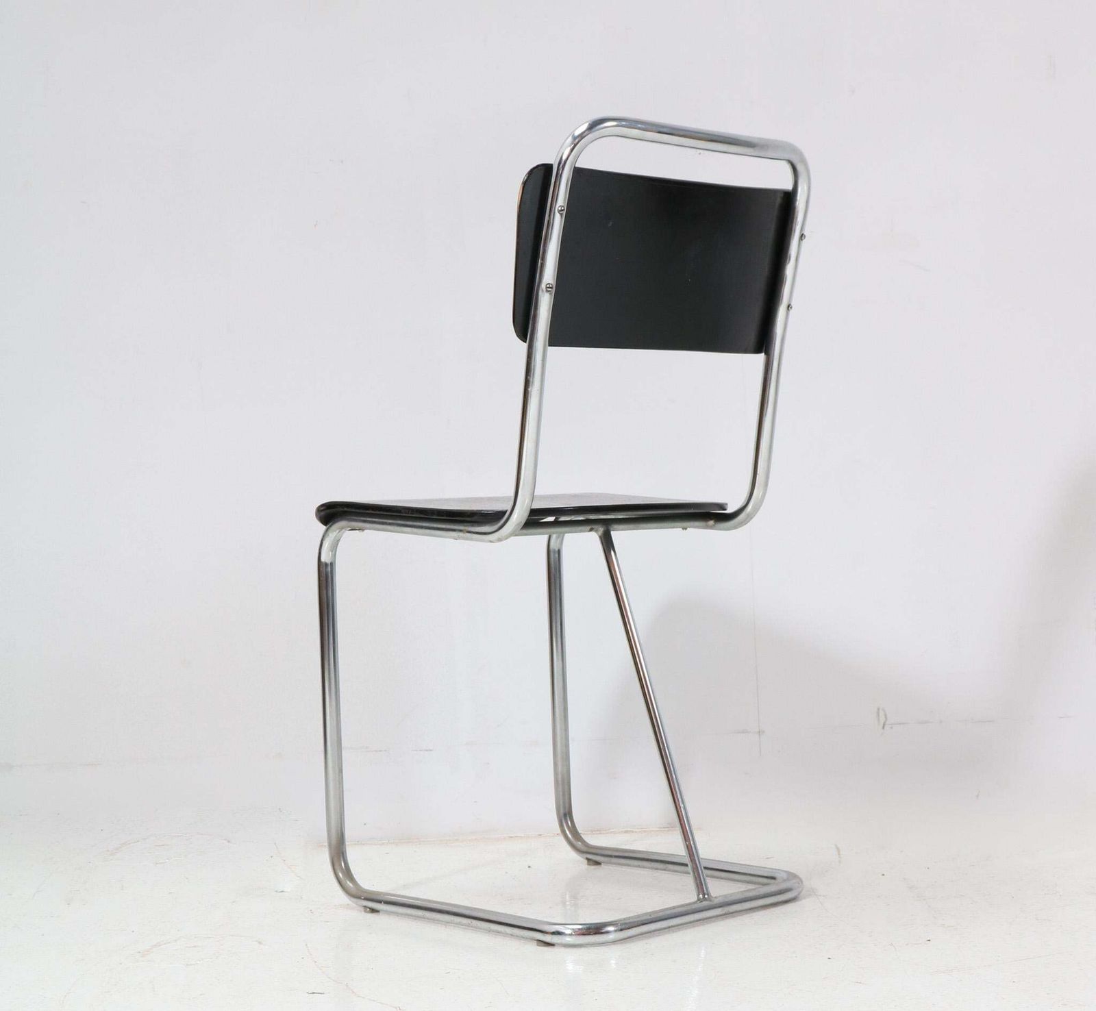 Rationalist  Bauhaus Tubular Side Chair, 1930s photo 509.0