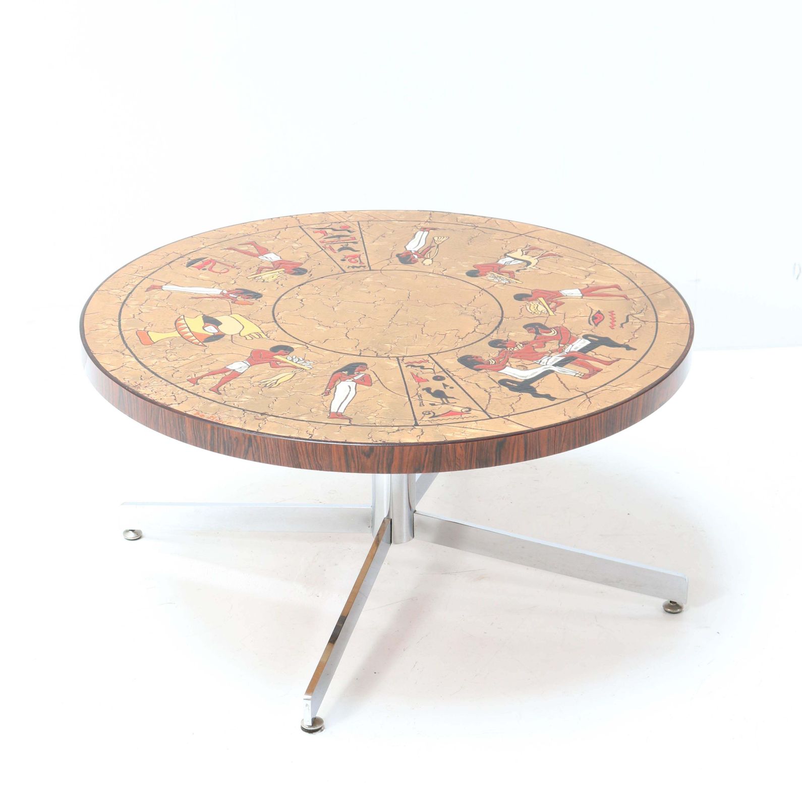 Belgium Mid Century Modern Coffee Table With Tiles By Denisco, 1970s photo furniture