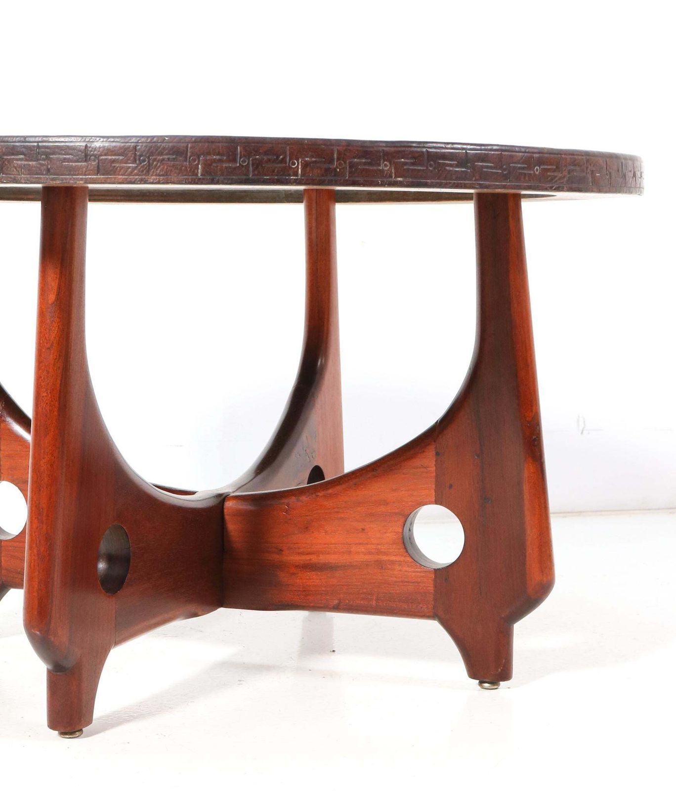 Walnut Mid Century Modern Coffee Table By Angel Pazmino For Muebles De Estilo photo Furniture