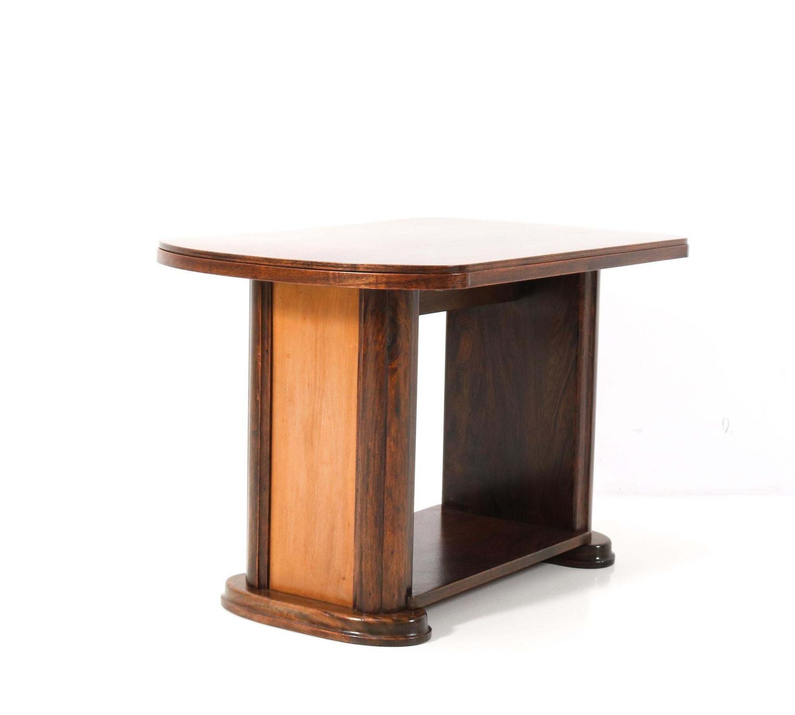Walnut Art Deco Coffee Table By Gebroeders Reens Amsterdam, 1930s photo vintage