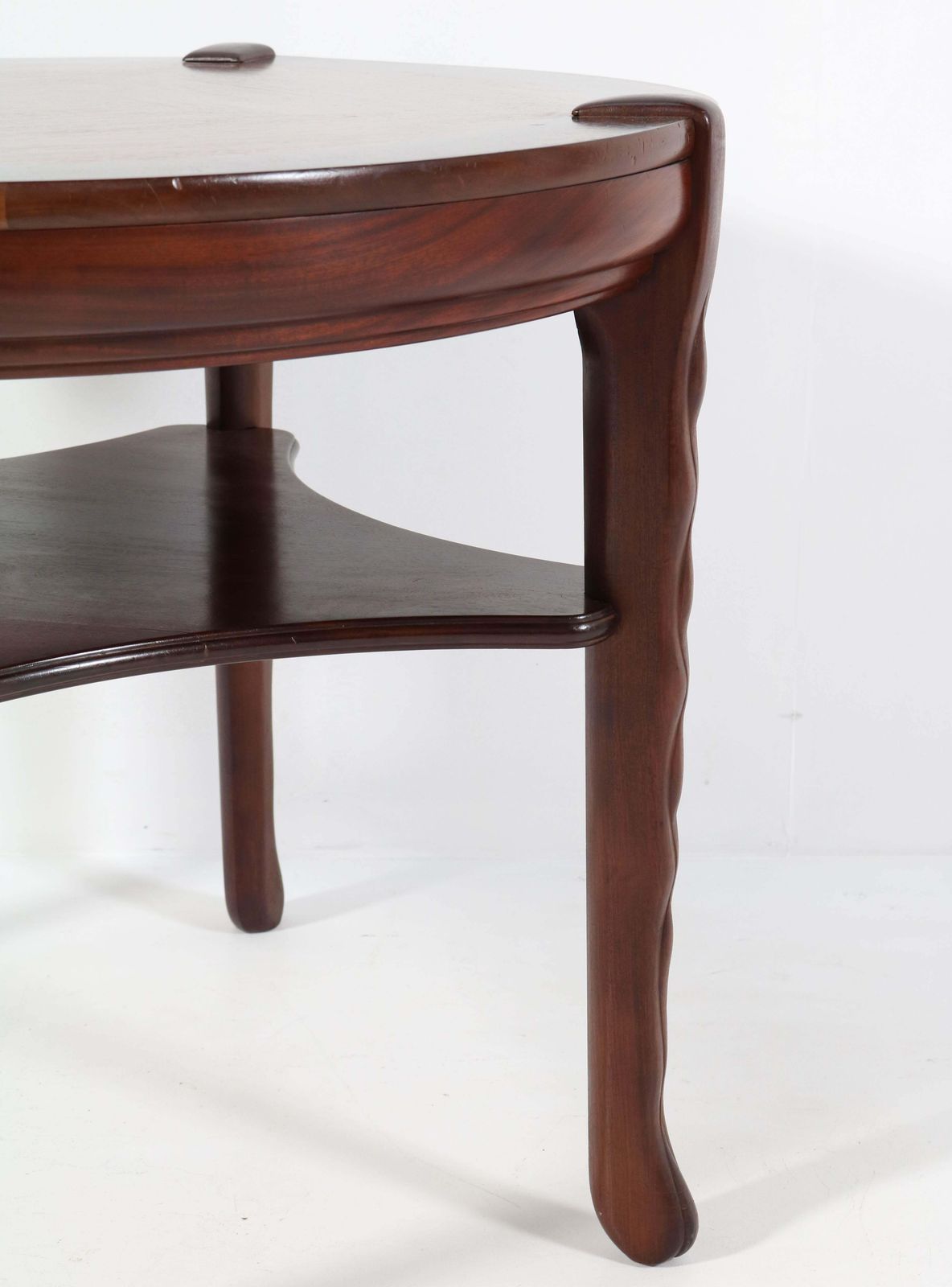 Furniture Walnut Art Deco Amsterdamse School Coffee Table By 'T Woonhuys Amsterdam, 1920s photo