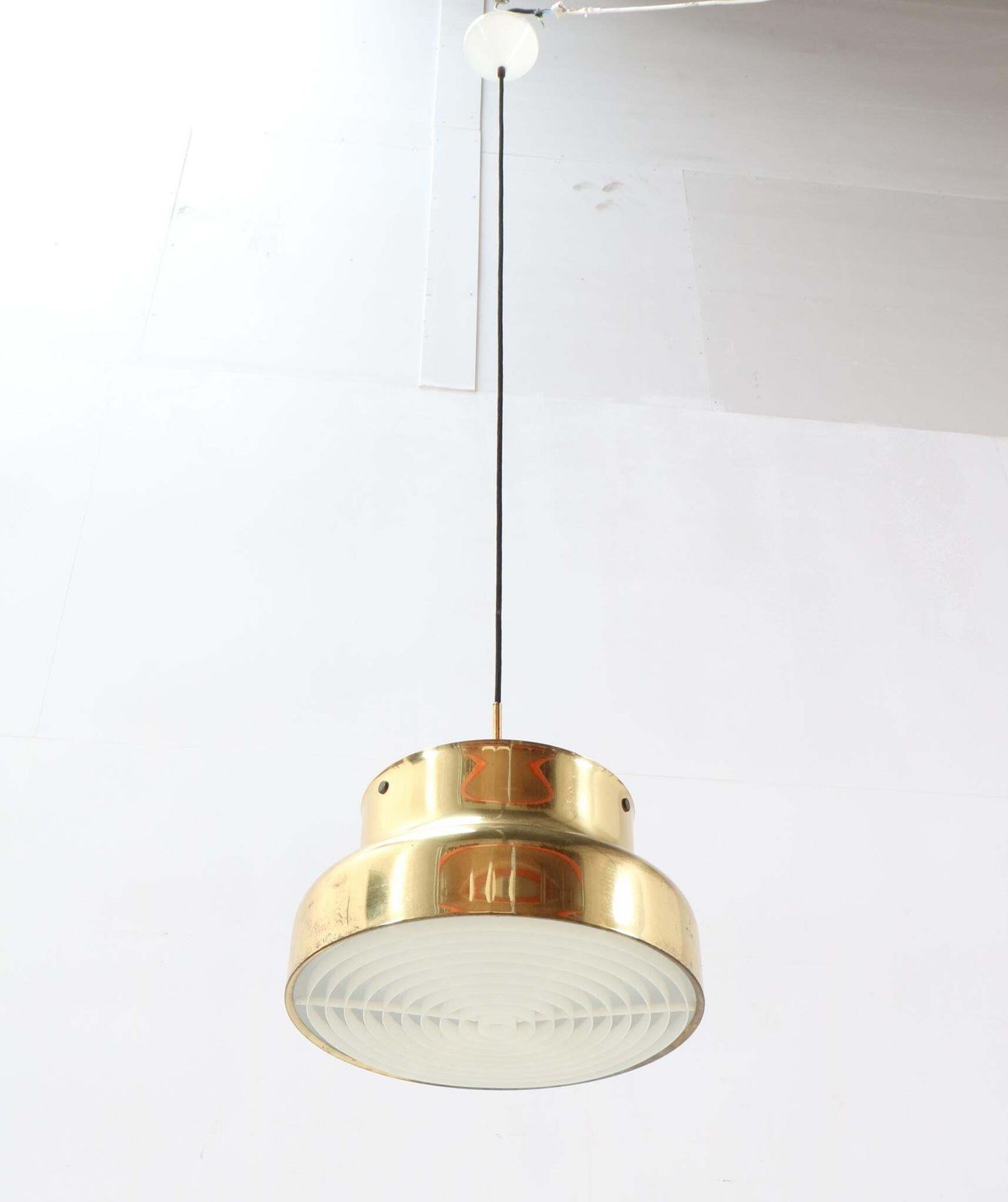 Brass Mid Century Bumling Pendant Light By Anders Pehrson For Ateljé Lyktan photo for sale