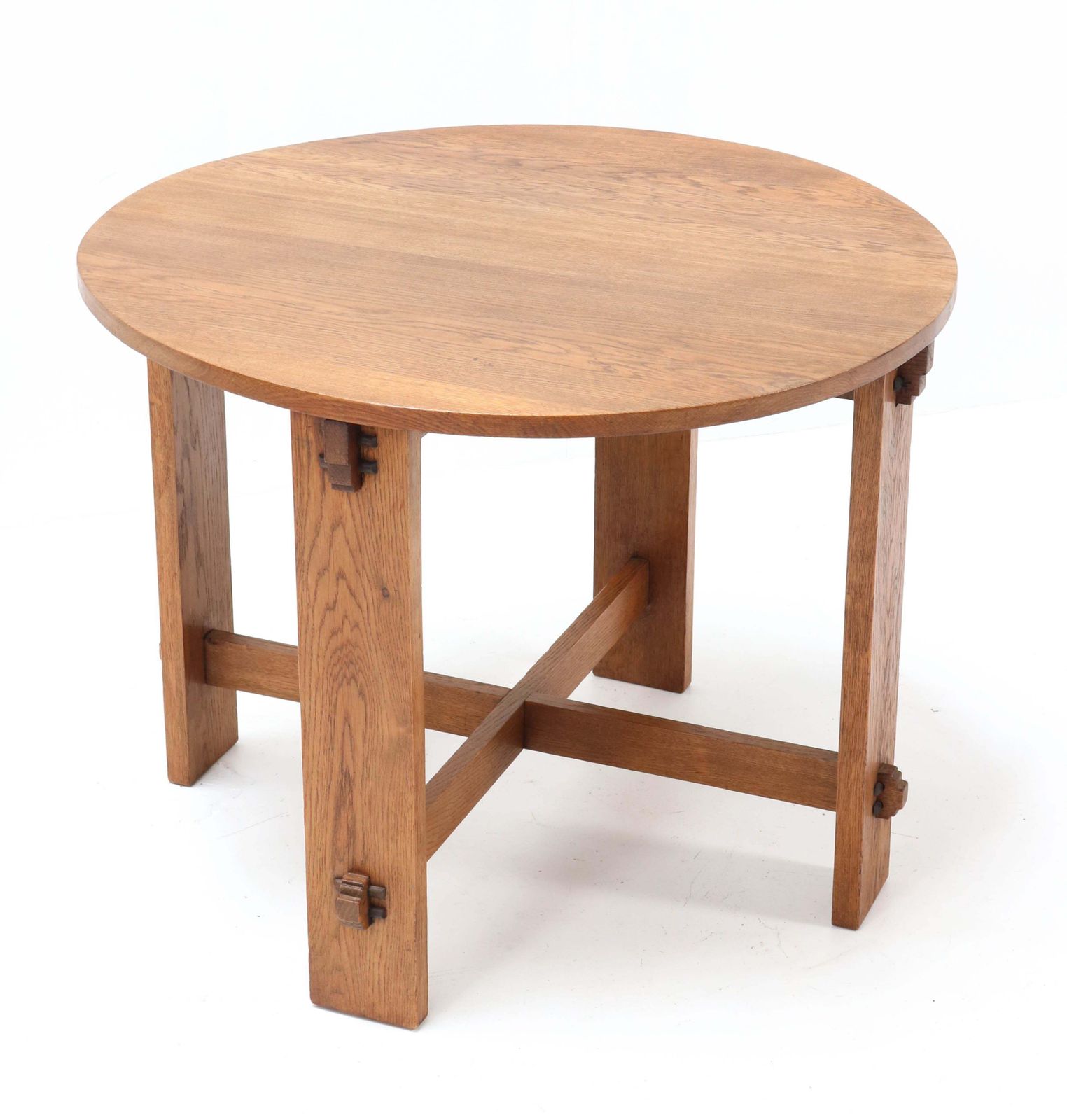 Oak Art Deco Haagse School Coffee Table By J.C. Le Cointre Den Haag, 1920s photo 2541.0