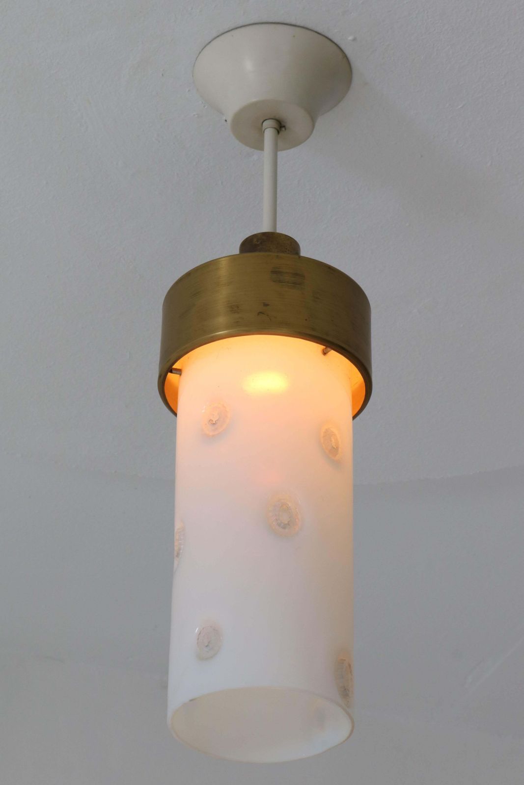 Five Mid Century Modern Italian Pendant Lights With Murano Glass Shade, 1960s photo 1421.0