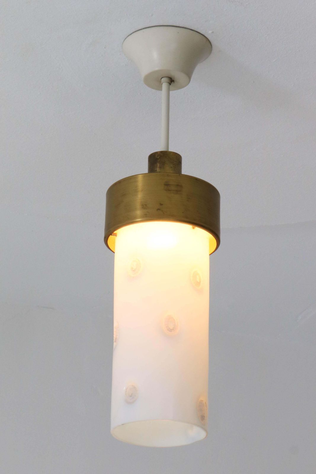 Five Mid Century Modern Italian Pendant Lights With Murano Glass Shade, 1960s photo buy
