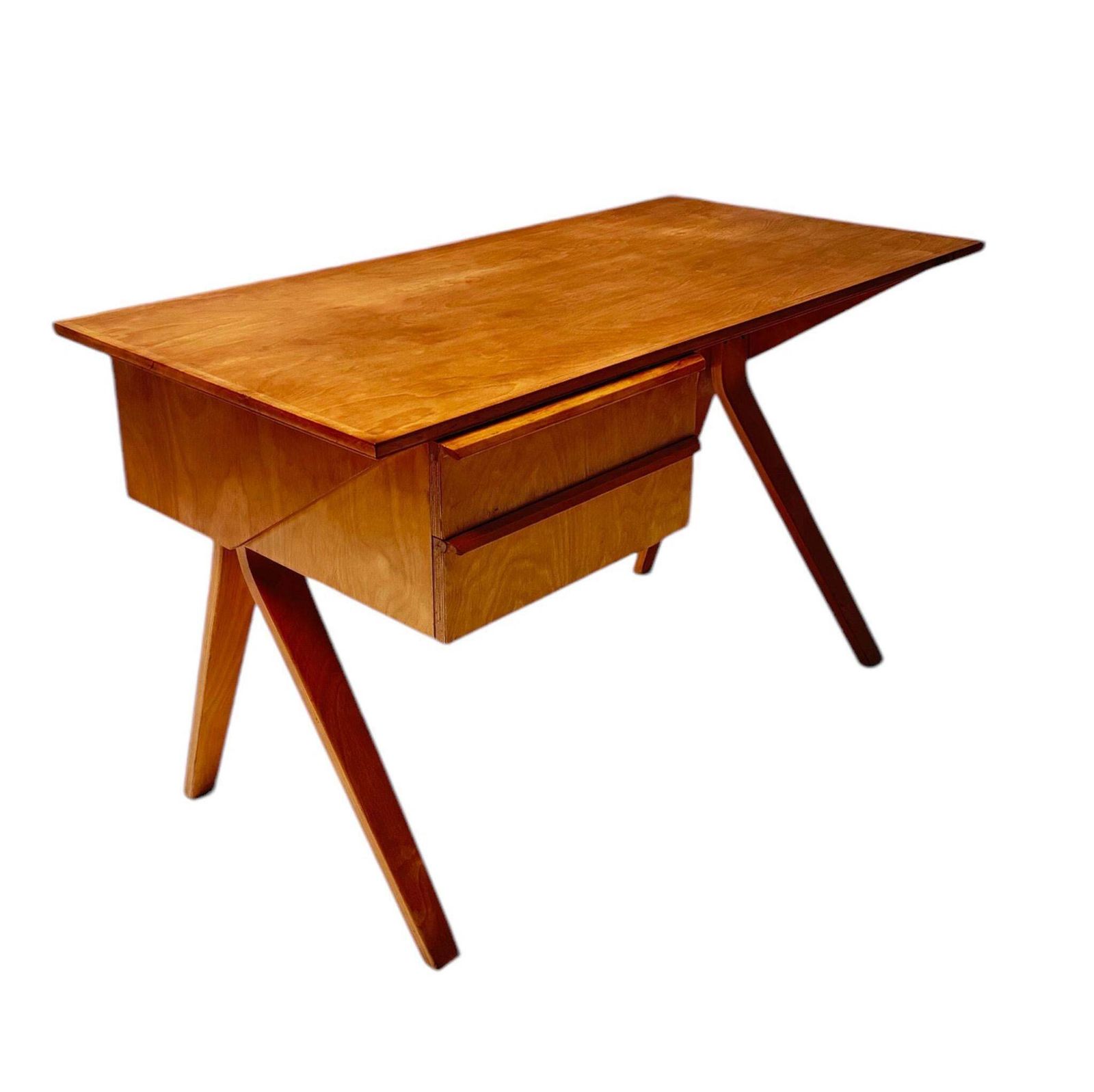 Cees Braakman Mid Century Modern Eb02 Writing Table For Pastoe, 1950s photo for sale