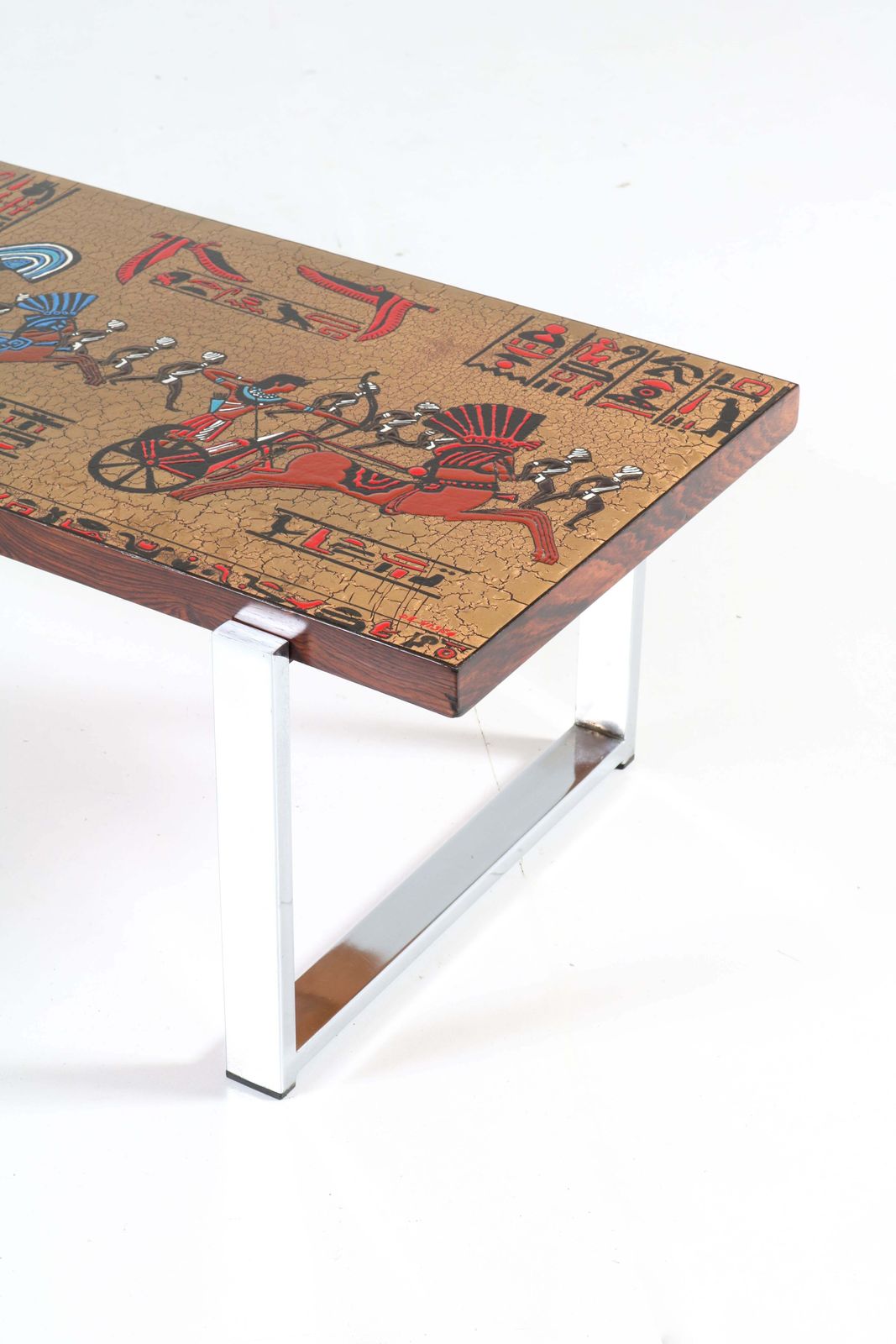Belgium Mid Century Modern Coffee Table With Tiles By Denisco, 1960s photo for sale