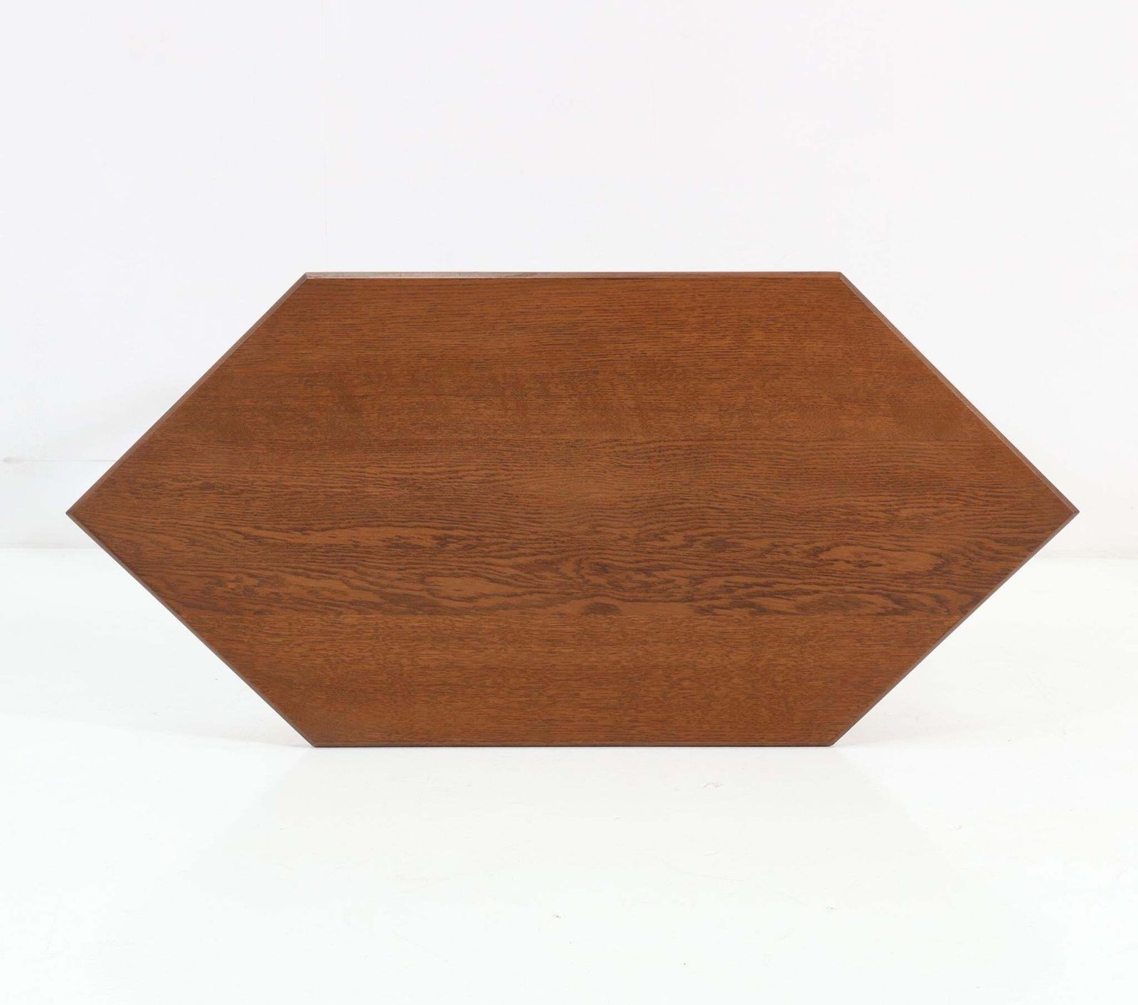 photo furniture Oak Art Deco Amsterdamse School Tea Table By Jac. Van Den Bosch, 1920s