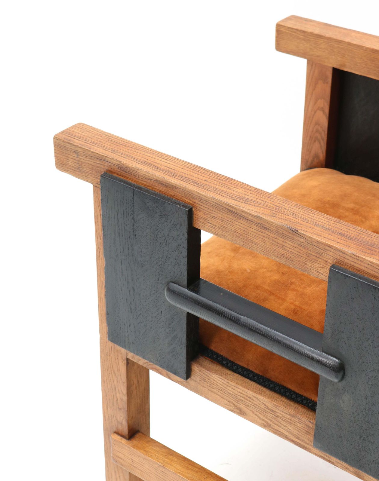 Oak Art Deco Haagse School Armchair By Jacques Grubben, 1930 photo buy