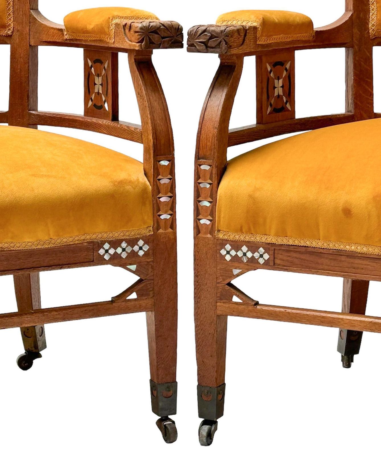 photo furniture Art Nouveau Arts & Crafts Armchairs By H.F. Jansen & Zonen Amsterdam