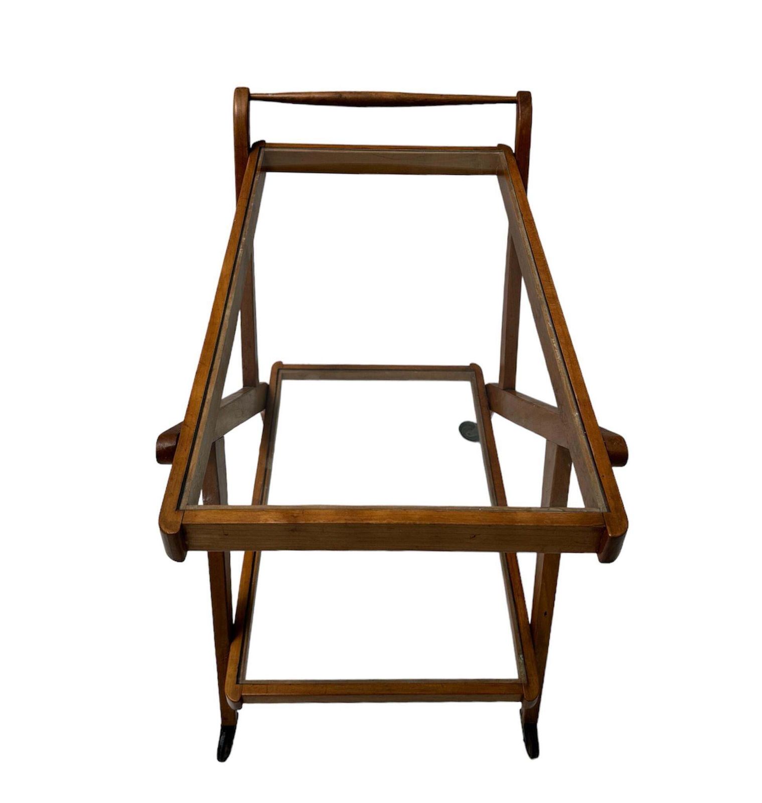 Teak Mid Century Modern Serving Trolley Or Cart, 1960s photo buy