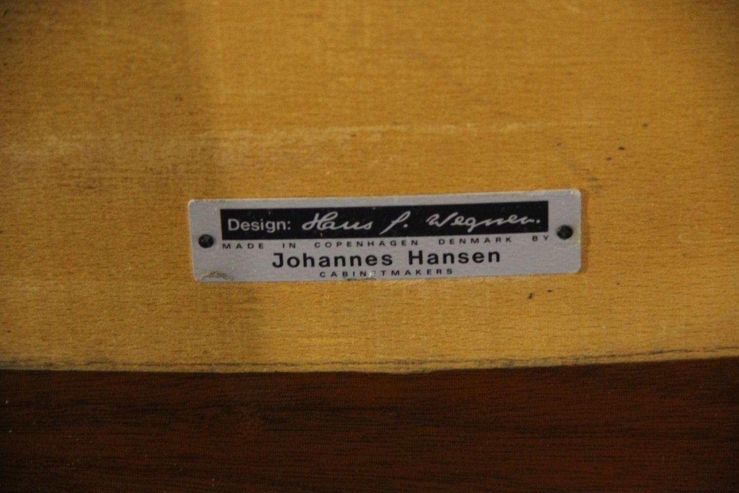 Original Hans J. Wegner & Johannes Hansen Armchair/ Easychair In Mahogany And New Leather. photo vinterior