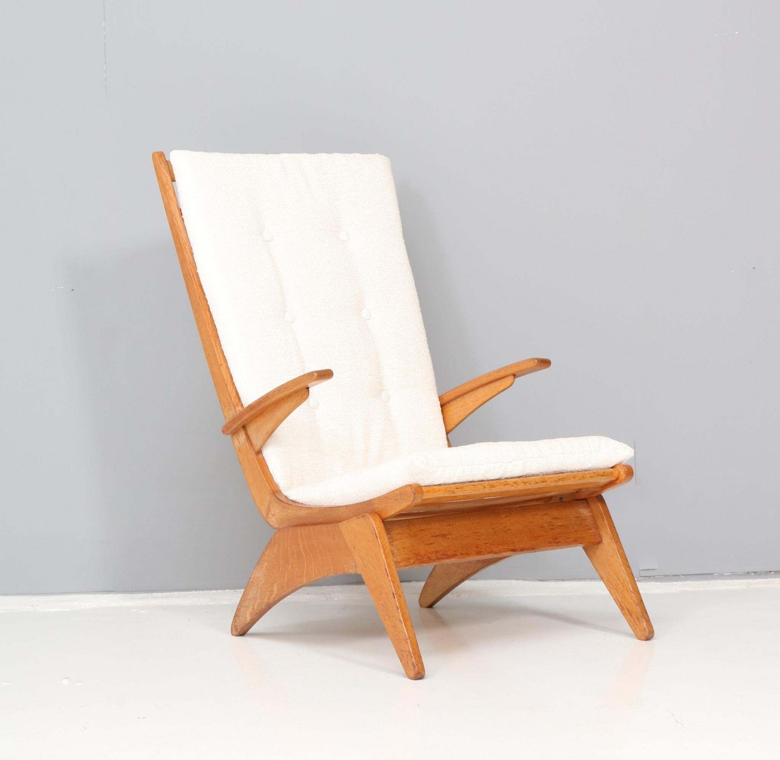 Mid Century Modern High Back Lounge Chair By Jan Den Drijver For De Stijl, 1950s photo furniture