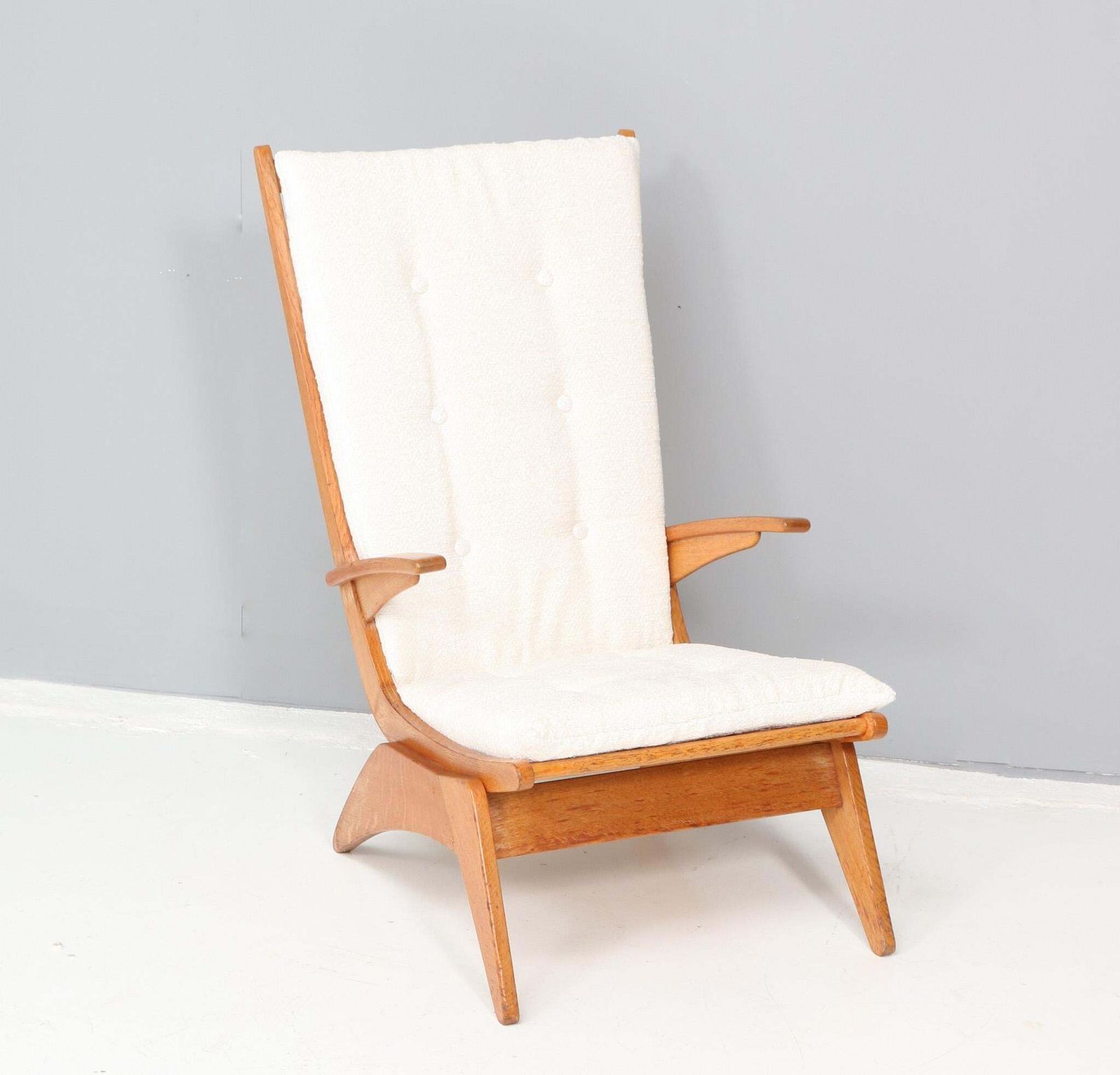 Mid Century Modern High Back Lounge Chair By Jan Den Drijver For De Stijl, 1950s photo Furniture
